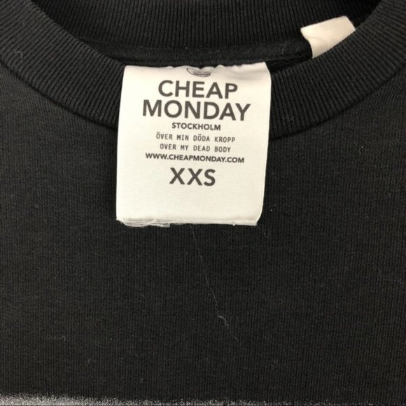 Cheap Monday Blurry Logo Shrunken Sweatshirt - Picture 6 of 6